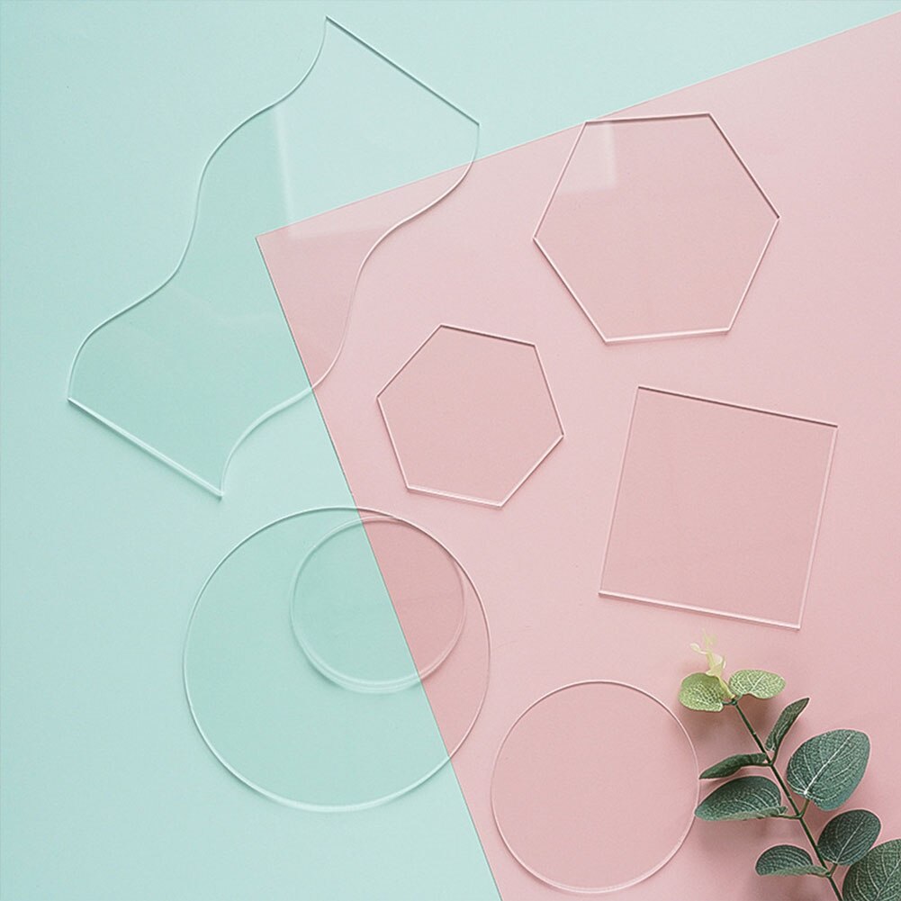 Transparent Acrylic Plate Photography Props Life Shoot Props For Jewelry Cosmetics INS Photo Shooting Background Decoration