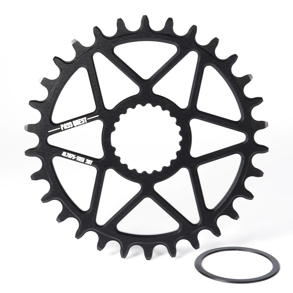 Pass Quest Mtb Narrow Wide Chainring/chain Ring 30t-44t Bike Bicycle Chainwheel For Deore Slx M7100 Xt M8100 12 Speed Crankset: Black 30T