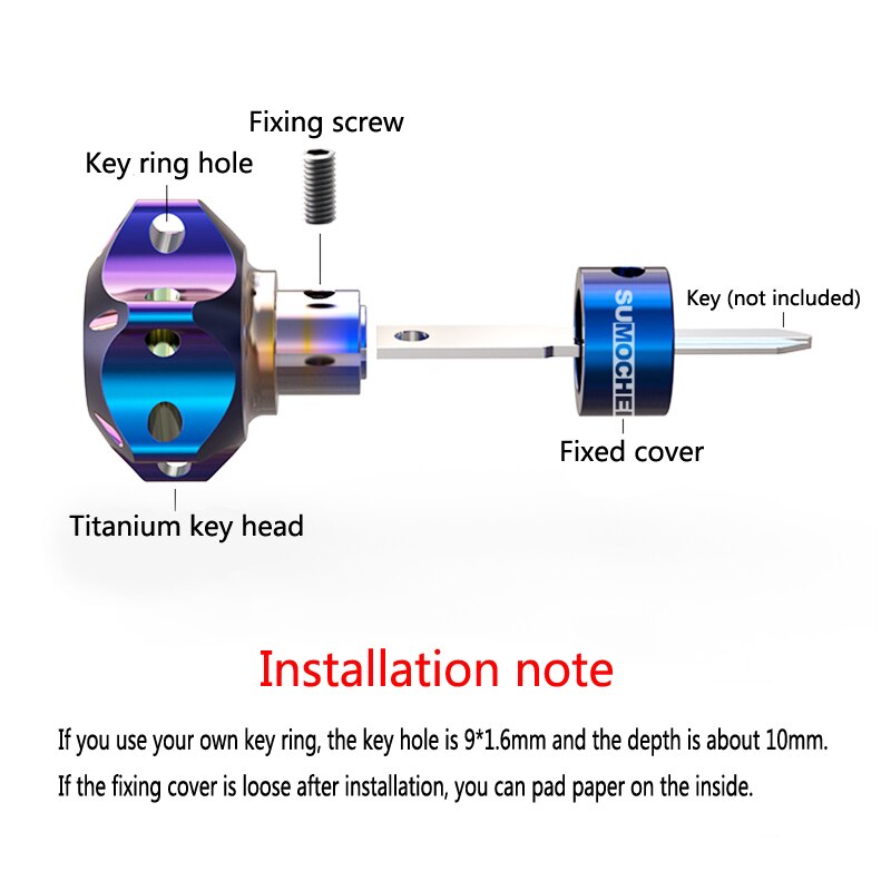 Motorfiets Klep Bewerkt Crective Cnc Sleutelhanger Decoratieve Modificatie Onderdelen Universele Titanium Legering Sleutel Hoofd Covers