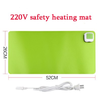220V Winter Heating Office Mousepad Laptop Keyboard Mat Waterproof Gaming Mice Heater Warmer Heated Pu Leather Mats 26*52CM