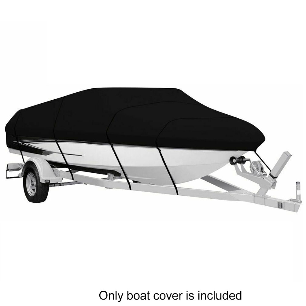 Direct Fit Outdoor Waterproof Elastic Hem Universal Boat Cover Practical Weatherproof Oxford Cloth Solid Sunproof Quick Release