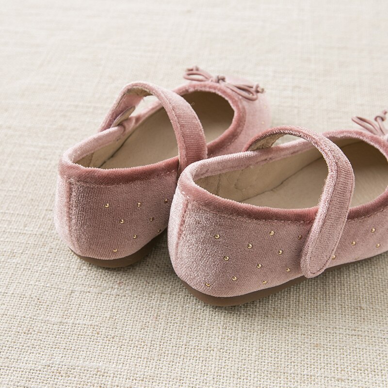 Db11606 dave bella forår efterår baby pige koreanske fløjl sko børn mærke sko