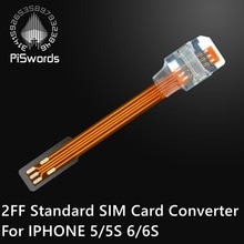 2FF standaard Sim-kaart extension converter voor IPHONE 5 5 s 6 6 s adapter converter