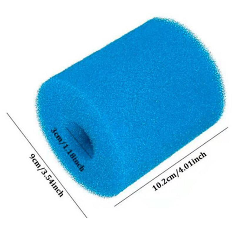 Wiederverwendbare Schwimmen Schwimmbad Filter Schwamm Spalte Schwamm Schaum Filter Schwimmbad Reinigung Werkzeug Spielereien Schwamm Spalte 8 Pack