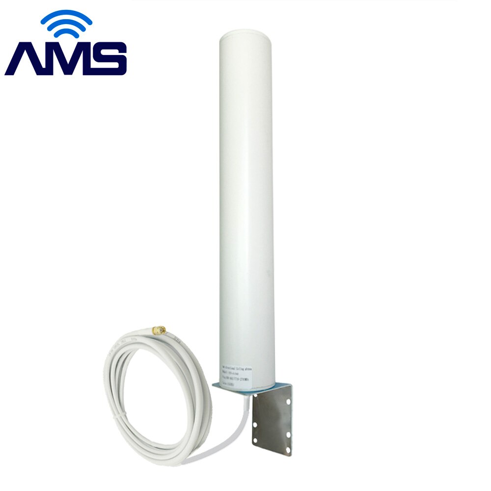 AMS 4G LTE 3G high 14-18 dbi outdoor waterproof antenna with 3m Mimo SMA/N Male connector for omnidirectional router modem