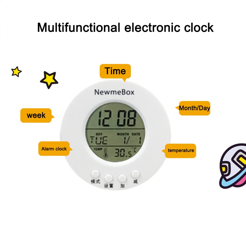 Number Game And Electronic Clock For NewmeBox Ordinary Or Quicksand Pencil Case Cute NBX Pencil Box Accessories