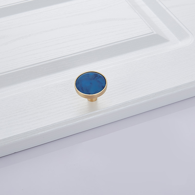 Blaue nordische Marmorschale, Schrankgriff, Knöpfe, Schublade und Kleiderschrank, Möbelbeschläge, 96 mm, 128 mm: Grün