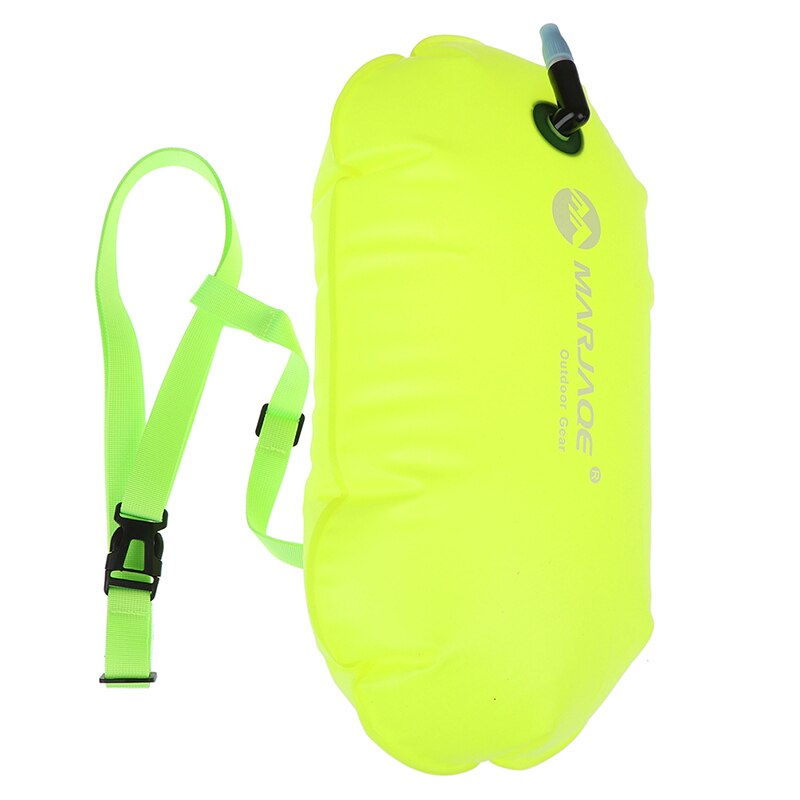 1pc pvc svømning bøje sikkerhed lufttør bugsering taske flyde oppustelig signal drift taske: Gul