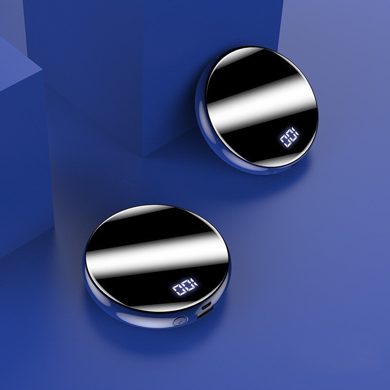 Mini Energie Bank 10000mAh Schnelle Ladung Energie Tragbare Mini Energie Bank Spiegel Bildschirm Digitale Disply Externe Batterie Ladegerät