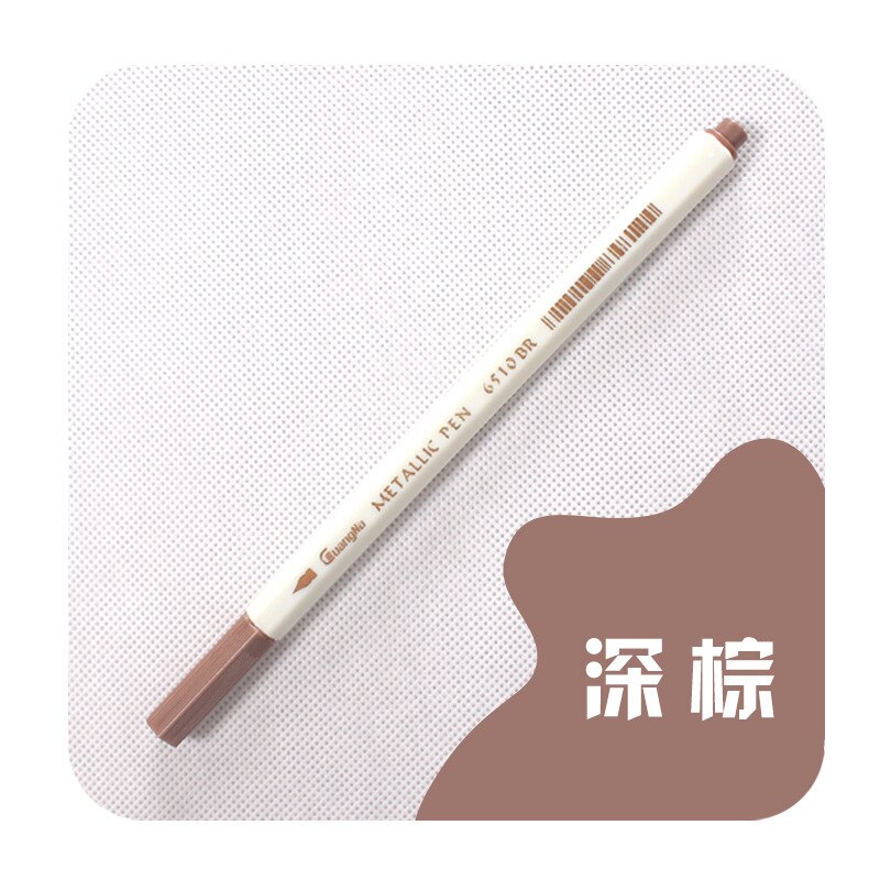 Rotuladores metálicos para dibujo y caligrafía, rotuladores artísticos de Anime para dibujo, suministros escolares y de oficina, 20 colores: 8