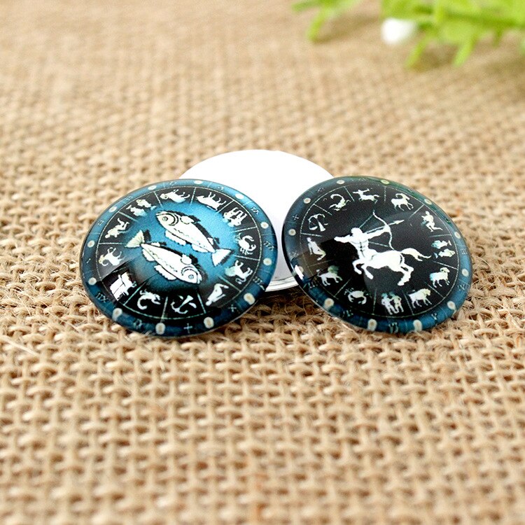 DIY Crafts Creativity 12 Constellation Mosaic Making Glass Crystal Mosaic Interchangeable Multi Color Cabochons