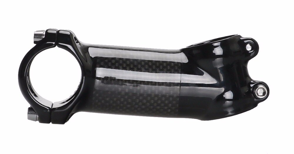Glosy mate 3K carbono + aleación 17 grados 31,8*80/90/100/110mm bicicleta Stem MTB Roak bicicleta de carretera tallos ciclismo piezas