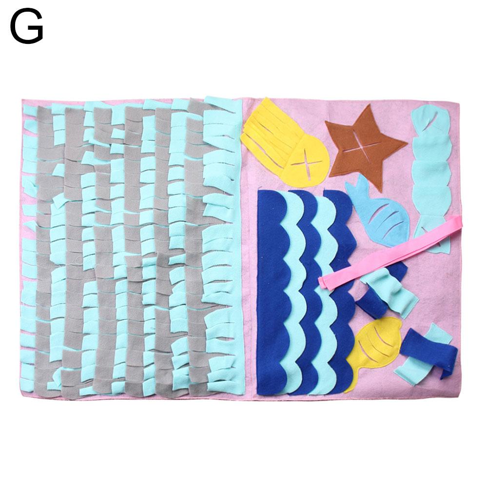 Pet Dog Snuffle Mat Pet Sniffing Training Blanket Detachable Fleece Pads Dog Mat Relieve Stress Nosework Puzzle Toy Pet Nose Pad: G