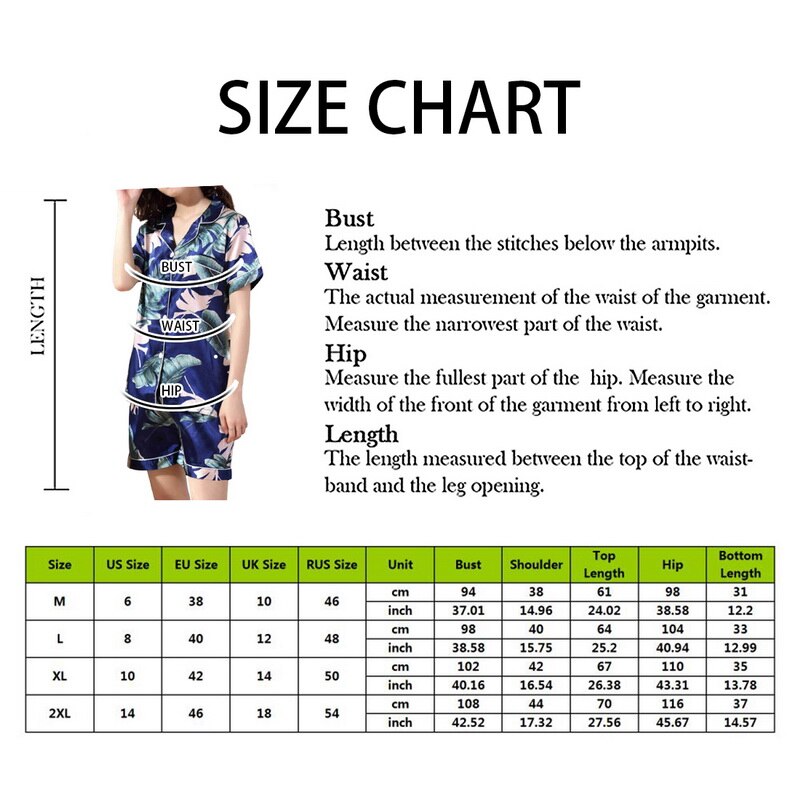 Women Summer Comfortable Lapel Button Short Sleeve Shorts Pajamas Suit Two Piece Home Suit