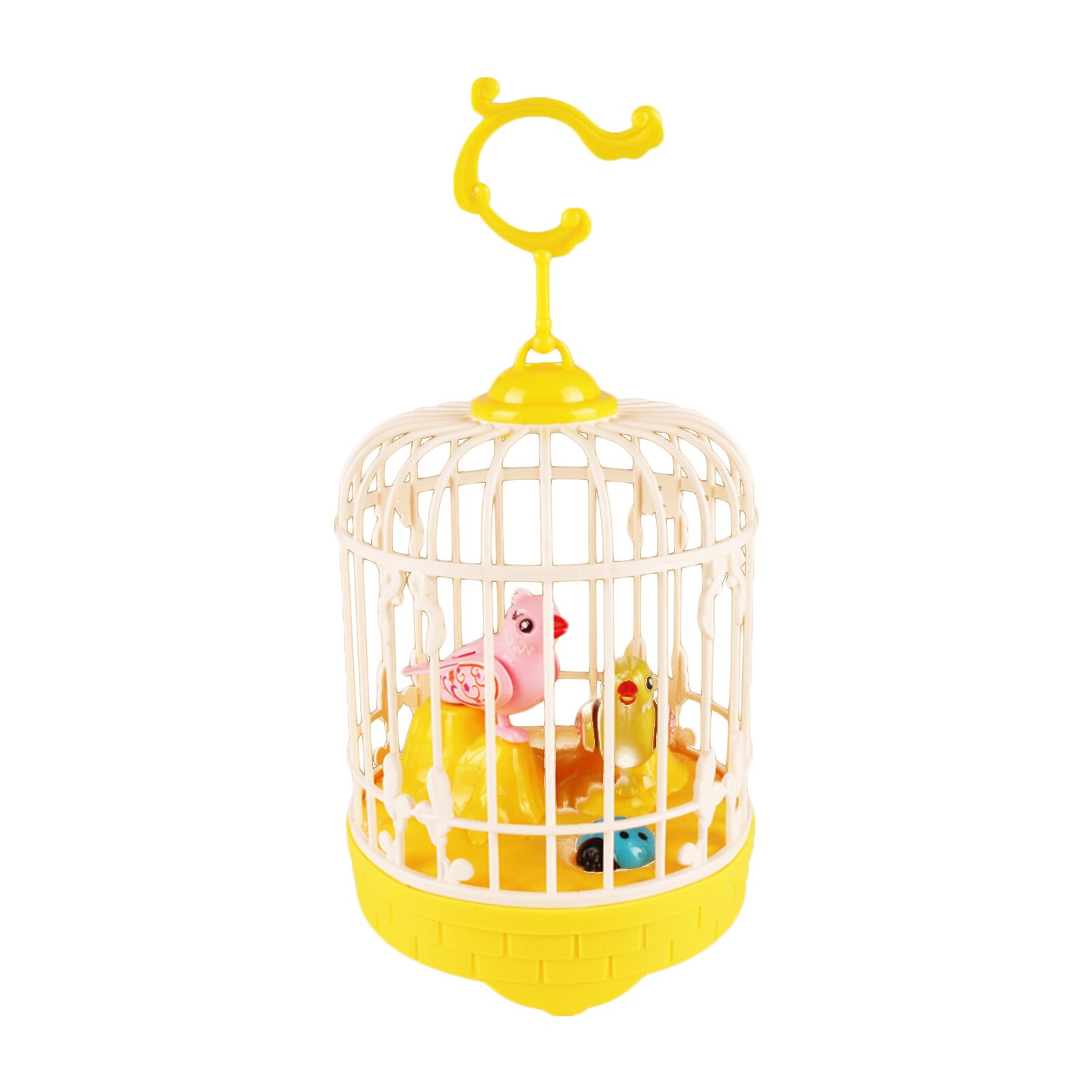 Singing&amp;Chirping Bird In Cage Realistic Sounds&amp;MovementsSinging Chirping Bird Toy In Cage Realistic Sounds Movements Activated: Yellow