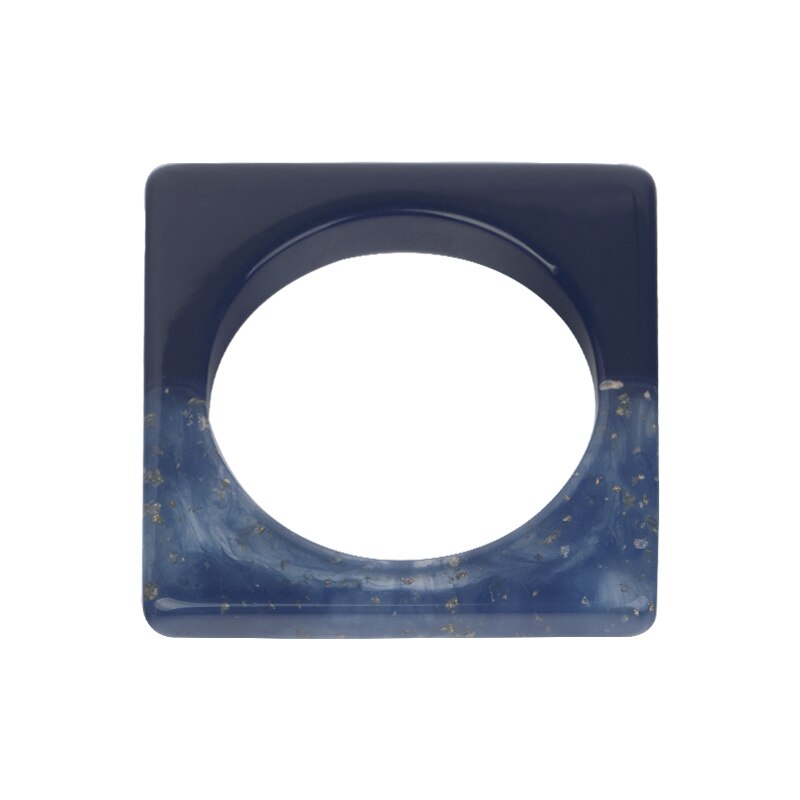 Pulseira vintage de resina, bracelete quadrado para mulheres, joias da moda, acrílico, geométrica, grande, para festa, pulseira para meninas: color-2