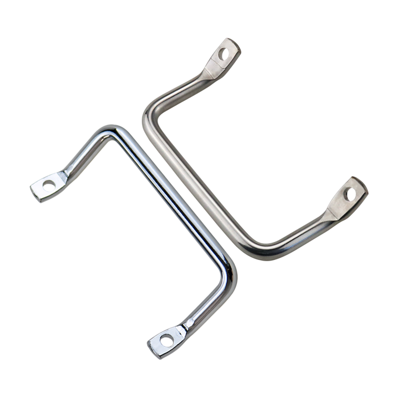 Stainless Steel or Iron Material Round Bar Bent Angle Side Mount Handle Commonly used for Industrial Equipment Handles