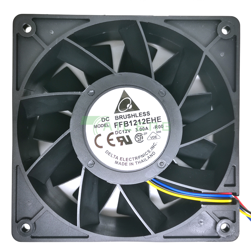 Blæser 120mm bedste ffb 1212 ehe 120 x 120 x 38mm super stor volumen 3a vold 200 cfm køleblæser til delta