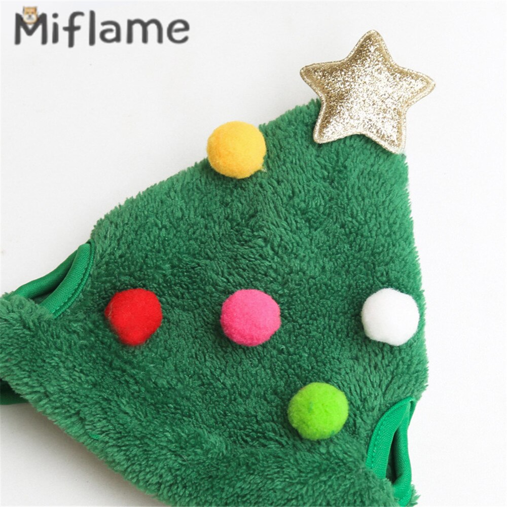 Miflame Navidad gorros para perros Festival perros pequeños accesorios Pomerania Bichon invierno mascotas gatos Bandana gracioso cachorro sombreros Bandana
