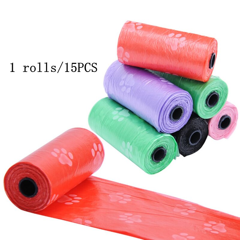 Distributeur de sacs de merde pour chiens, fournitures de déchets pour animaux de compagnie, sacs de nettoyage de déchets pour chiens, jouets pour animaux de compagnie: 1 rolls Random