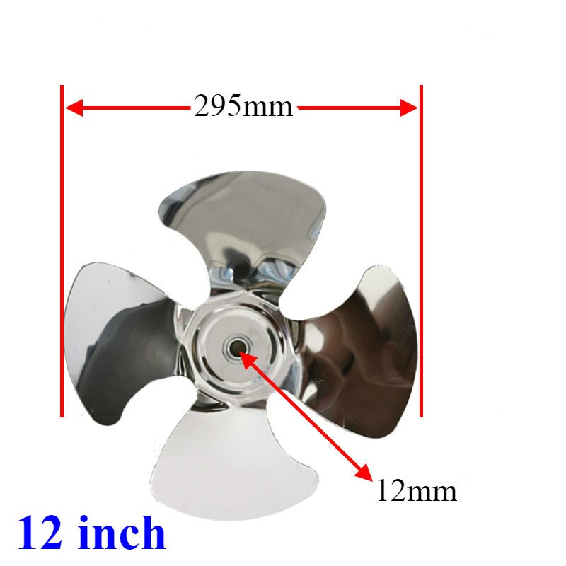 Replacement of propeller fan blades, axial fan exhaust fan blades, replacement blades, stainless steel 8/10/12/14/16 inches
