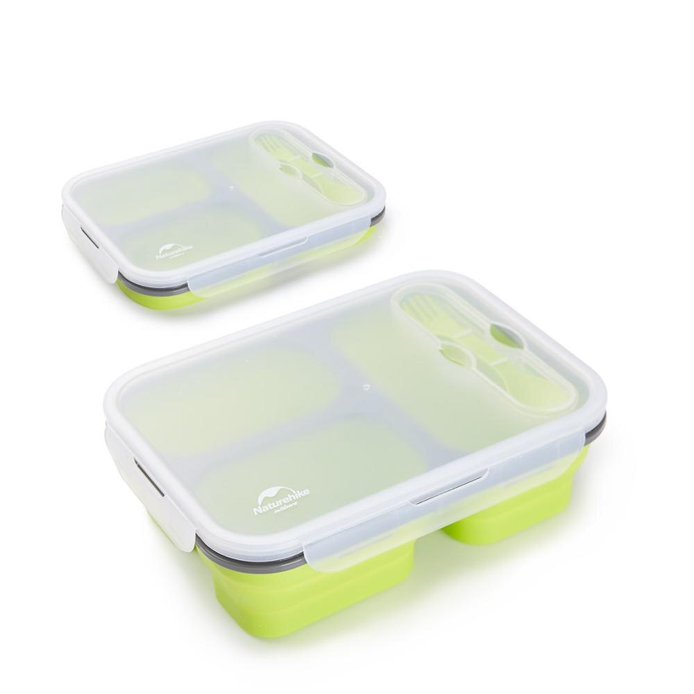 Naturehike Esterno Portatile Pieghevole Scatola di Pranzo Del silicone Ciotola PP Ciotola di Pranzo Secchio picnic di Campeggio Articoli per La Tavola Può Microonde BPA