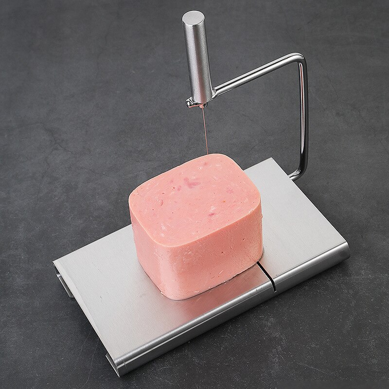 Cheese Slicer Stainless Steel Single-Line Cheese Cutter Reusable Manual Function Cheese Ham Slicer Kitchen Cutting Tool