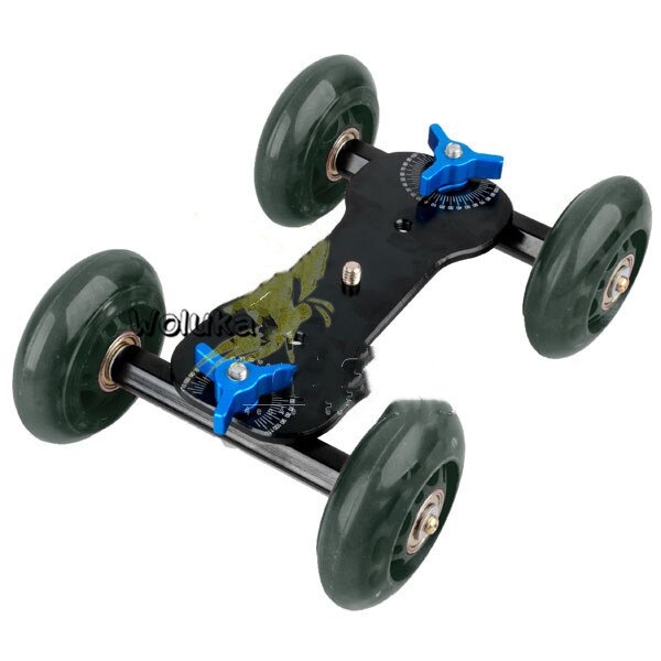 SLR camera car camera slider track car ultra-silent desktop mini four-wheel track car T18