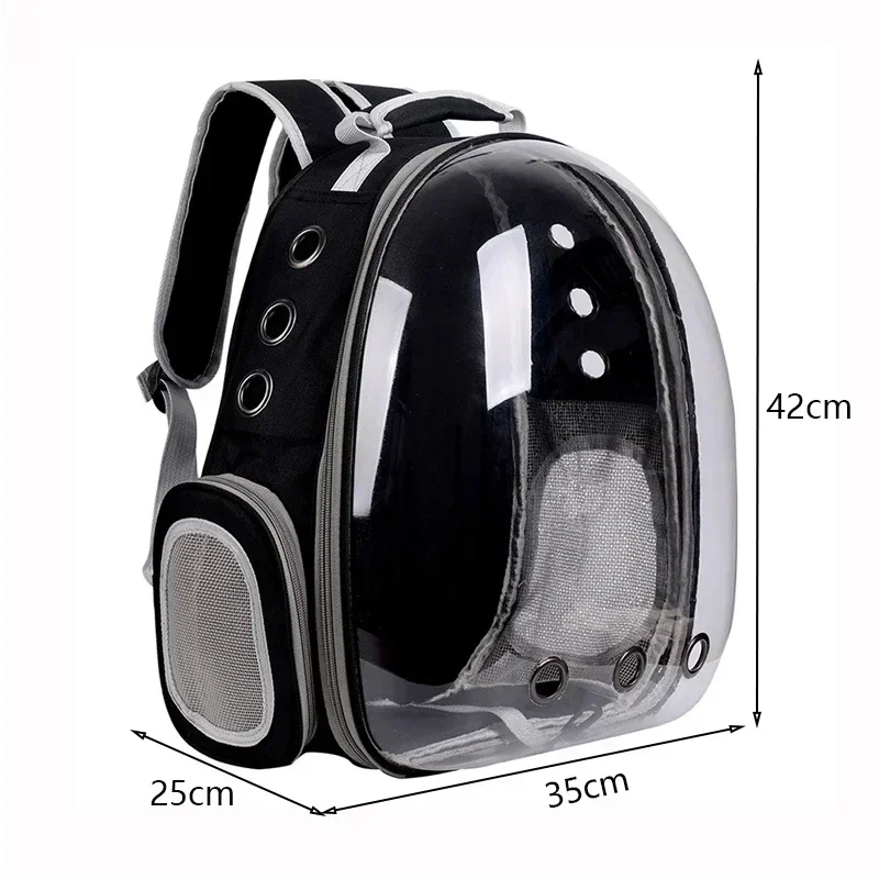 Bolsas de transporte transparentes para gatos, mochila espacial transpirable para mascotas, mochila portátil para cachorros y perros, bolsa de cápsula espacial para transporte de mascotas