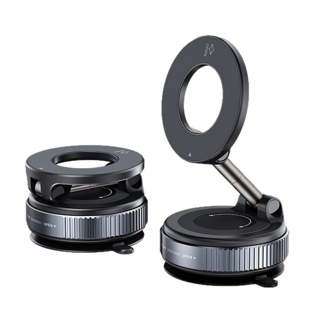 K007 support de téléphone magnétique puissant pour voiture pliable 360 ° Support sous vide réglable pour voiture/bureau/salle de bain/utilisation universelle: Default Title