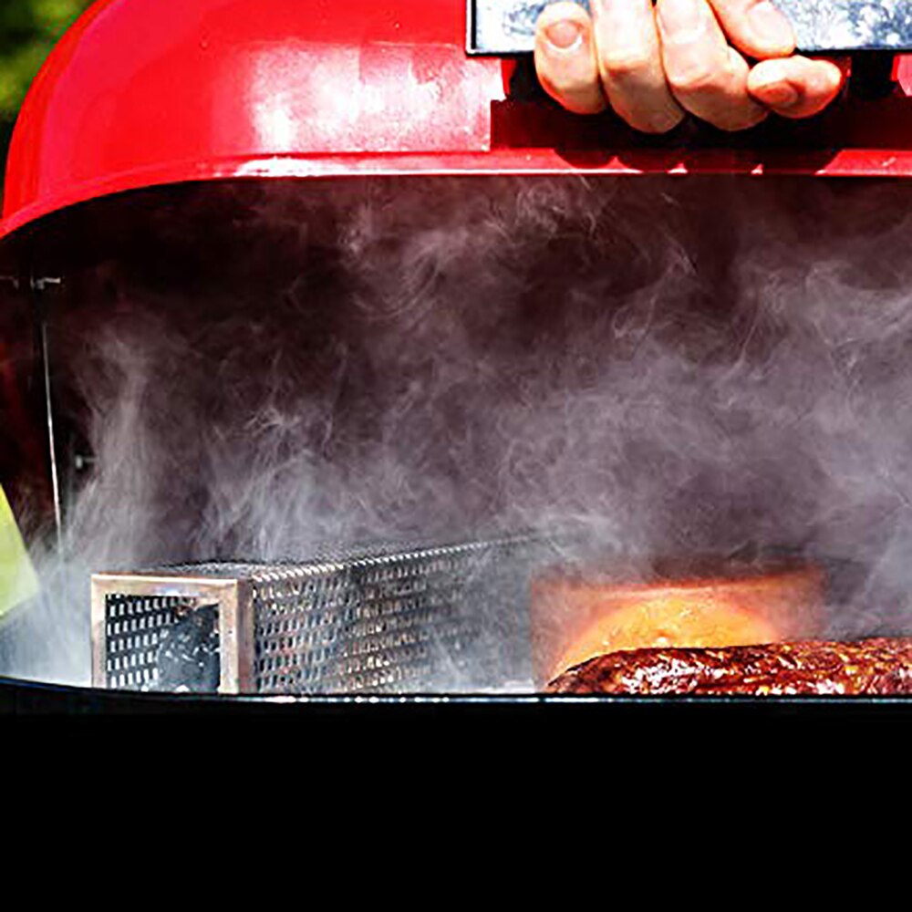 1 st rostfritt stål rökgenerator nätrör för grill eller kallrökning bbq tillbehör