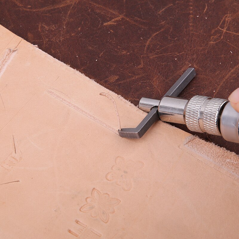 LMDZ Leather Craft Sewing Tools Kit For Saddle Making Punch Sewing Thread Punch Carving Work Groover for Beginners