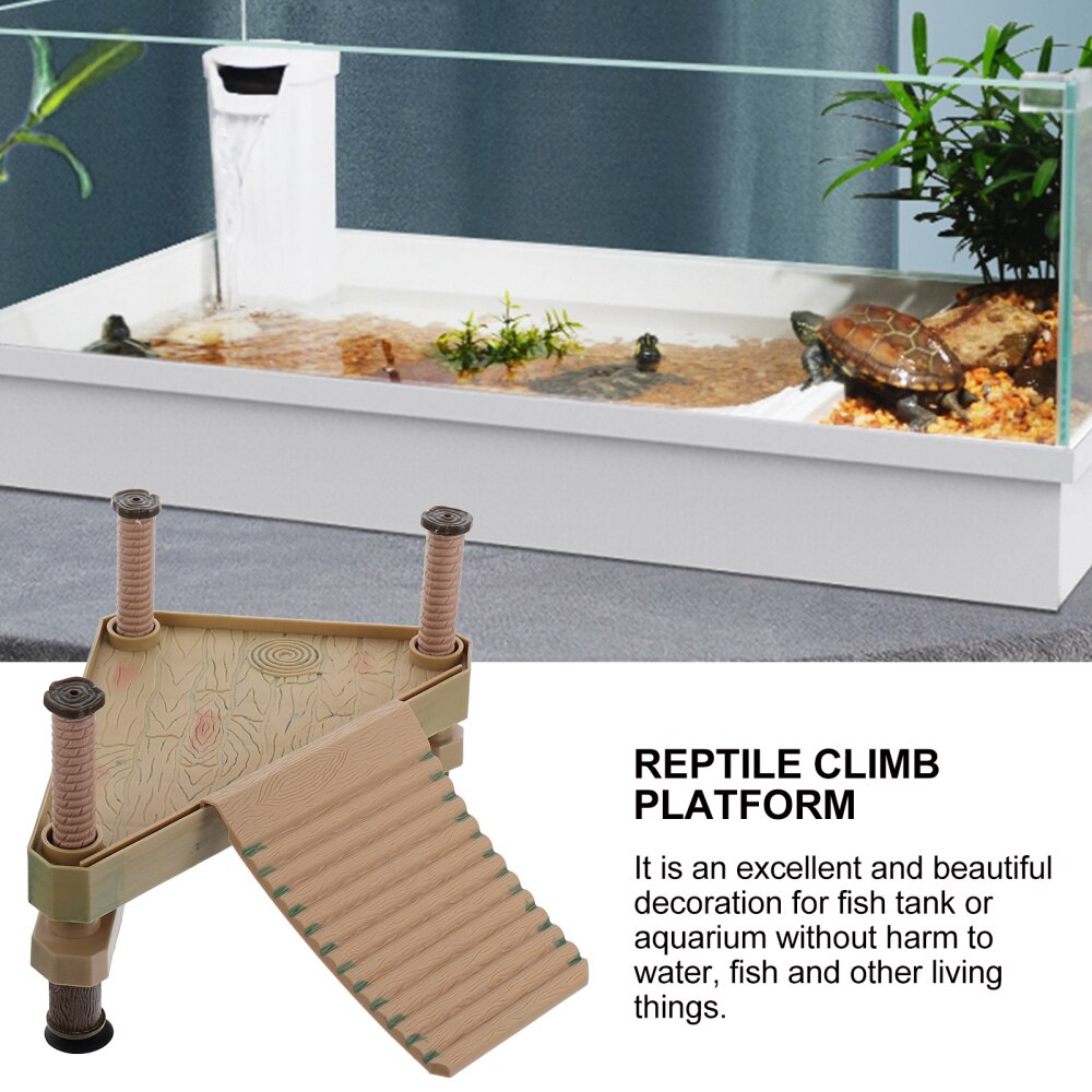 Reptielen Klimmen Platform Schildpad Koesteren Platform Aquarium Ornament