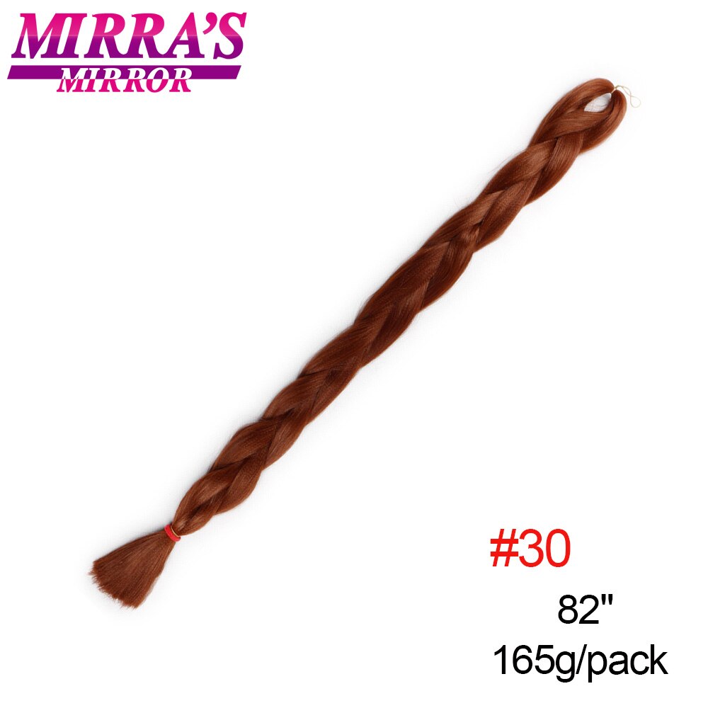 Mirra's Mirror – Extensions de tresses synthétiques Jumbo, 82 pouces, tresses Afro colorées rose bleu gris noir: n ° 30