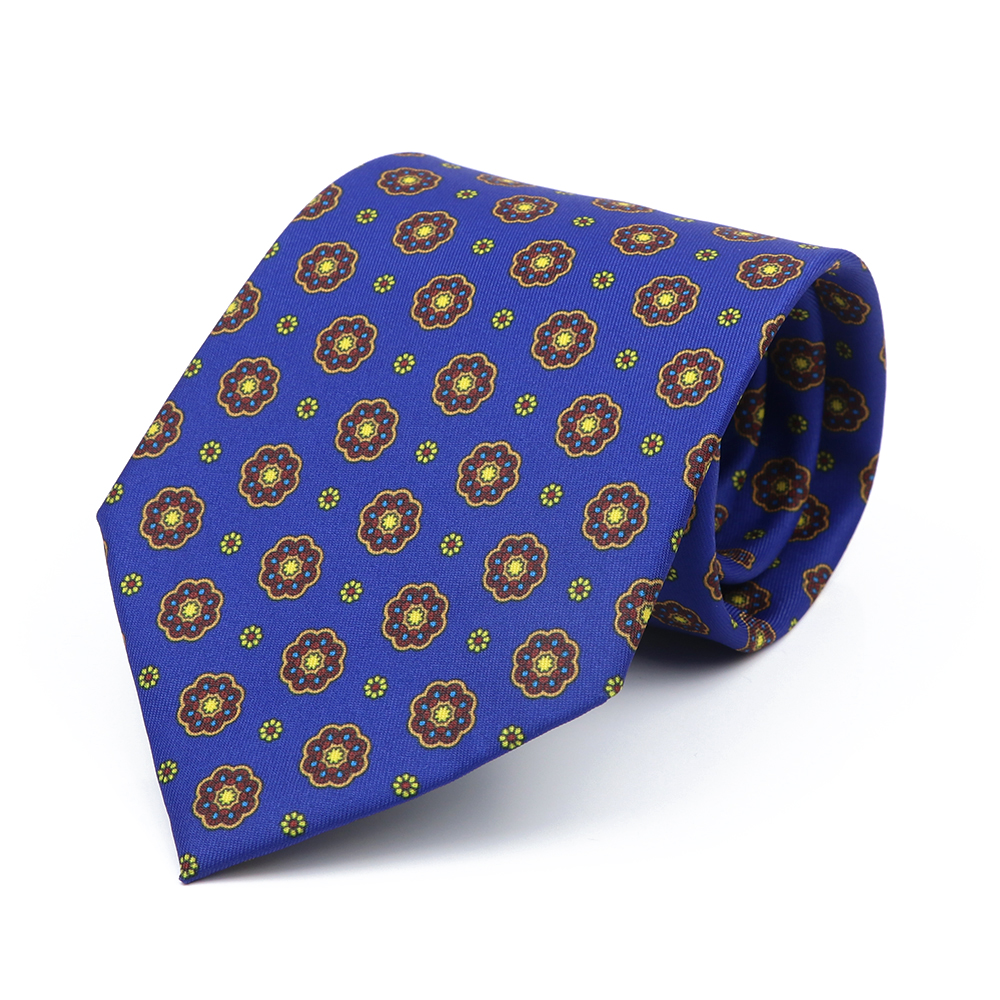 9cm Brown Blue Men Tie Vintage Floral Geometry Print Necktie Mens Wedding Business Meeting Suit Shirt Daily Wear Accessories: Emerald Green