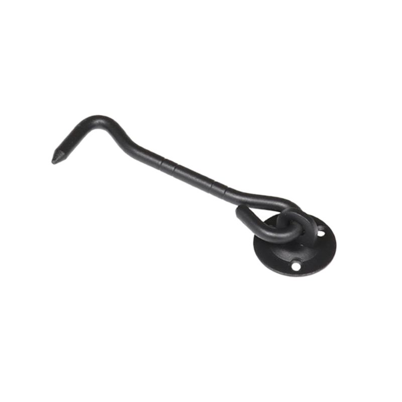 BE-TOOL Cabine haken, 2 stks Gate Hook en Eye Swivel Klink voor het houden van open schuur deuren, tuin poorten, kast deuren en ramen (8 inch