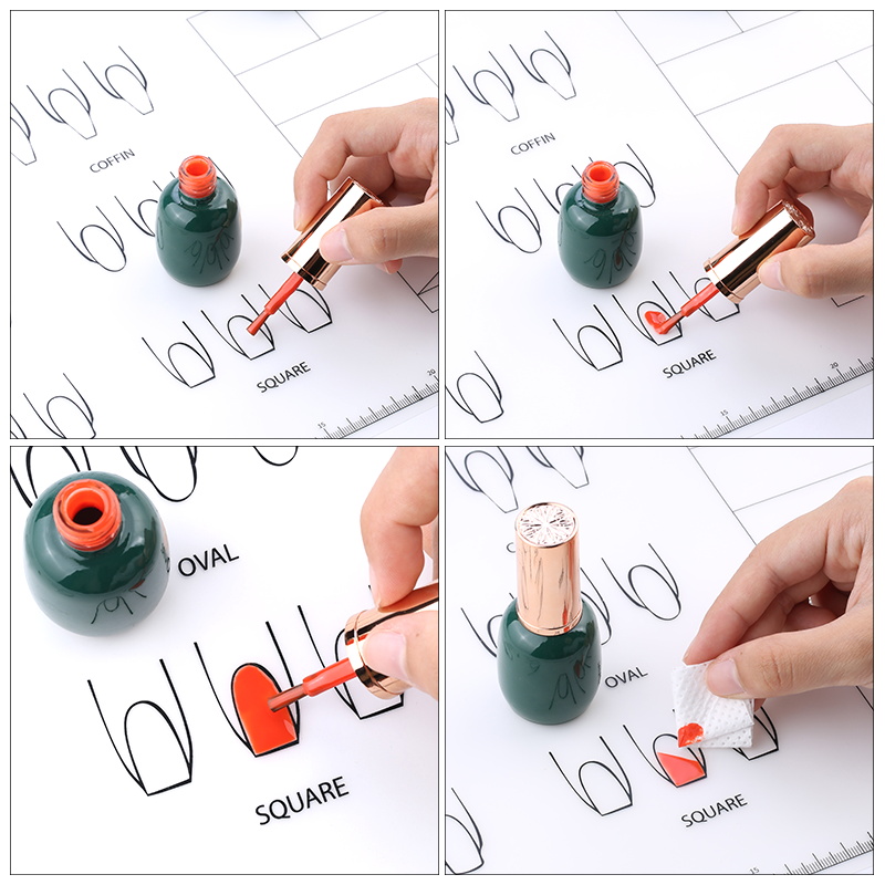 Tapis d&#39;estampage en Silicone pour Nail Art, pliable, lavable, outil de manucure