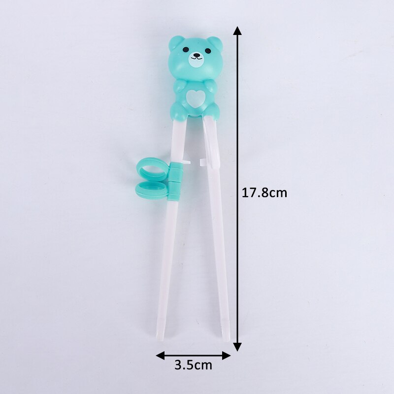 1Pcs Cute Cartoon Baby Beginner Training Chopsticks Food Grade Silicone Animal Pattern Baby Learning Chopsticks Tableware