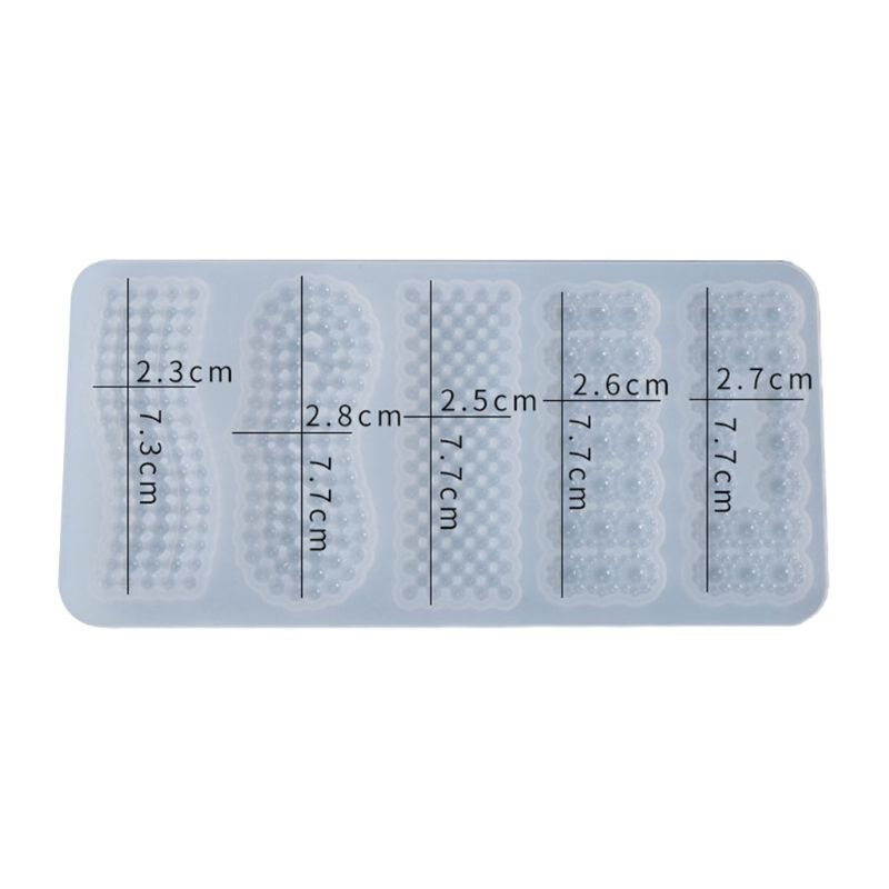Przezroczysta żywica epoksydowa żywica formy klips do włosów Barrette odlewania formy silikonowe DIY rzemiosło biżuteryjna spinka do włosów Making Tools: 7