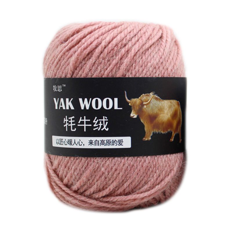 30 farver 100g kunstig yak uldtråd kamgarn garn håndstrikket hæklet medium tyk diy håndværk til tørklæde hat sweater: 6 ee 703452- d