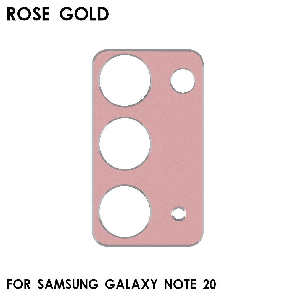 In Lega di alluminio a prova di Graffio Copertura Della Macchina Fotografica per Samsung Galaxy Note 20 20 Ultra Pellicola Protettiva Dello Schermo Obiettivo di Foglio di Protezione: Rose Gold Note 20