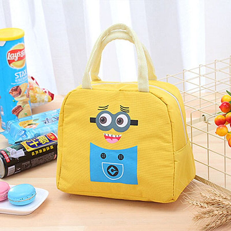 Moda dos desenhos animados saco de almoço para as mulheres saco de comida térmica lancheira tote sacos de isolamento novo portátil à prova dwaterproof água lona saco térmico: G