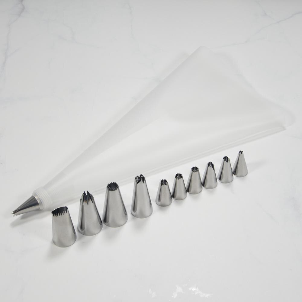 10PCSpuitzak Konditorei Outils Accessoires Kuchen Dekorieren Werkzeug Silikon bilden Moule Gießen Resine: Weiß