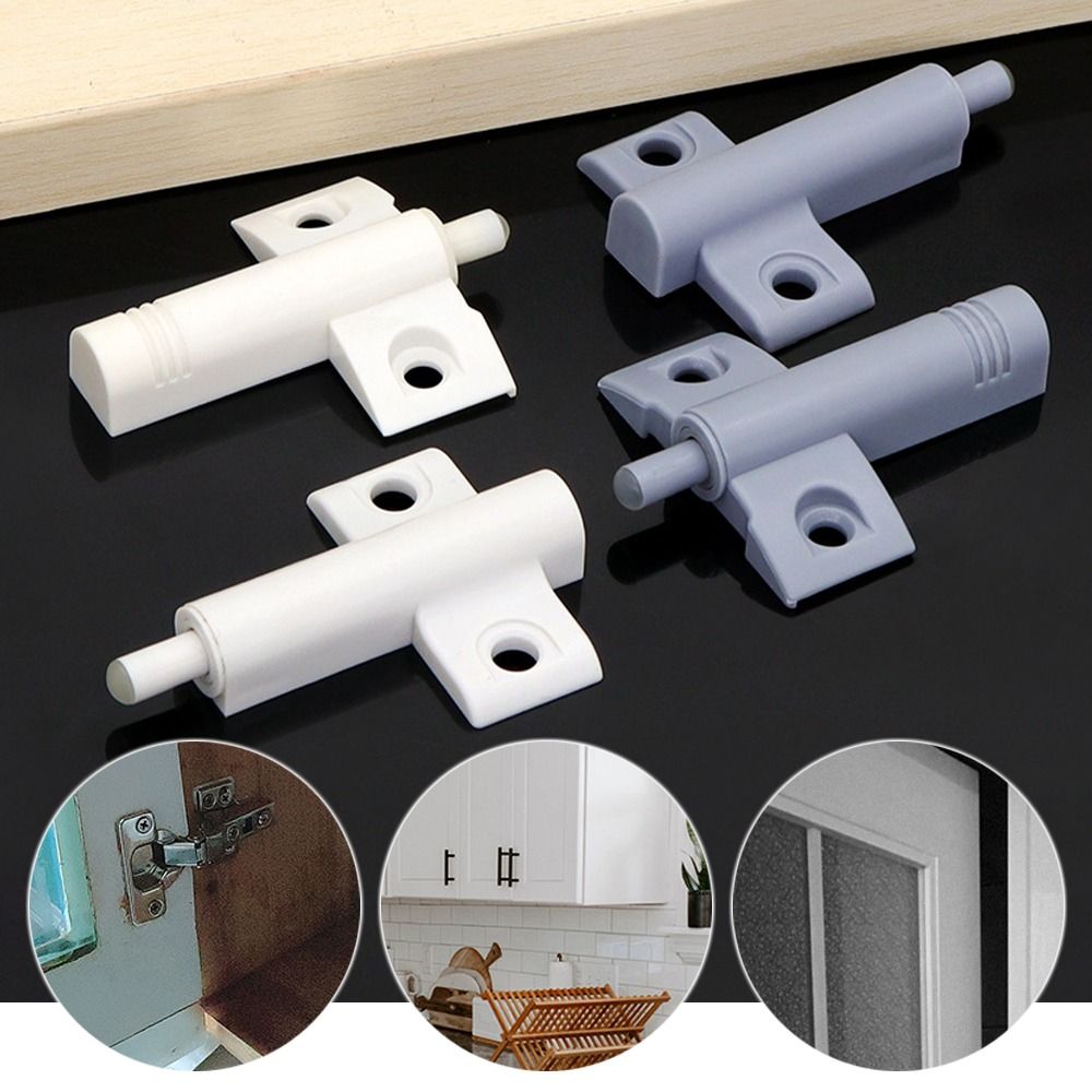 Pneumatic Door Soft Close Damper Buffer Push To Open Anti Slam Door Piston Kitchen Cupboard Quiet Drawer Furniture Hardware