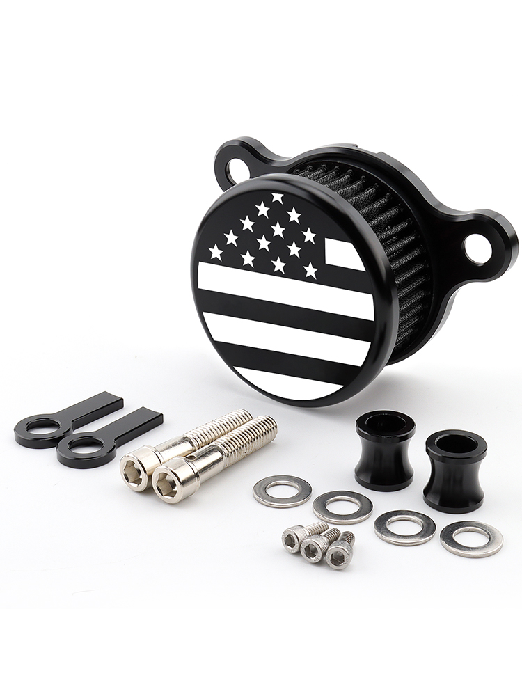 Système d'admission de filtre à Air de crâne de moto pour Harley Sportster XL883 XL1200 Iron 883 quarante-Eghit soixante-deux Nightster: Ivoire