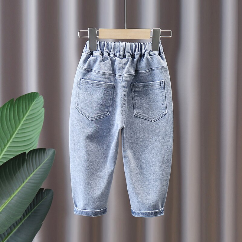 1 2 3 4 5 6 anni vestiti per bambini per bambina amore pantaloni in denim per bambini primaverili abbigliamento per bambini per bambini pantaloni per jeans con elastico per bambini