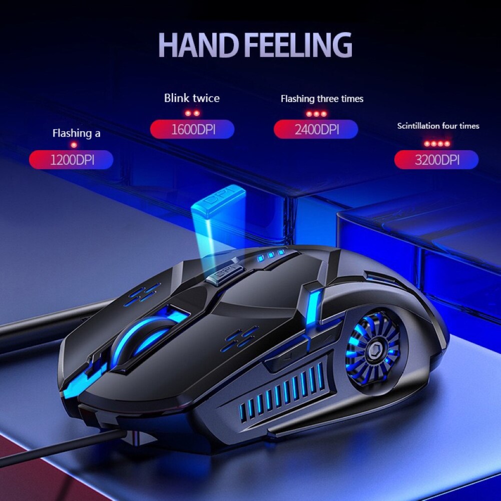 Più nuovo G5 Professionale Ergonomico Gaming Mouse 7 Colori di Retroilluminazione USB Wired Silenzioso Mouse Per Gamer 3200 Dpi Mouse Per PC/Del computer portatile