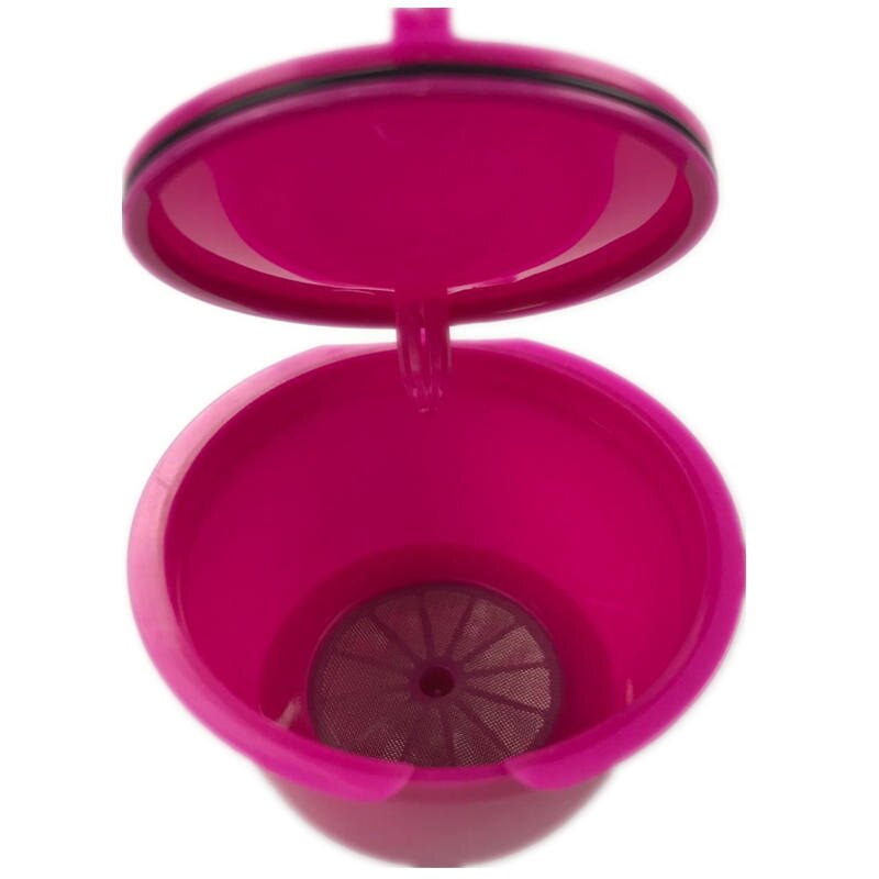 1pc use 50 times 10 Colors Refillable Dolce Gusto coffee Capsule nescafe dolce gusto reusable capsule dolce gusto capsules: RoseRed