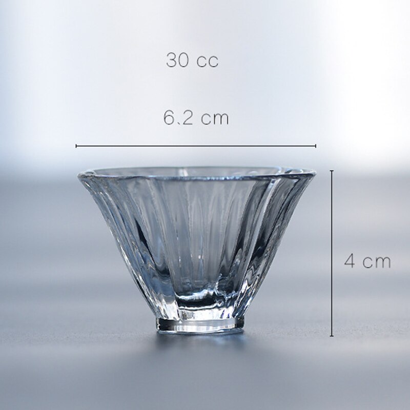 Japanse Kristallen Glas Thee Kopje Hibiscus Cup Kung Fu Accessoires Groene Puer Theekopjes Chinese Thee Kom Proeverij Cup Theewaar