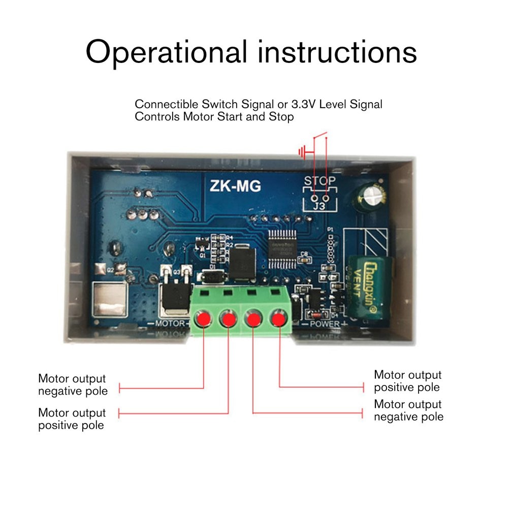 DC 5-30V 12V 24V 5A DC Motor Controller PWM Adjustable Speed Digital Display Encoder Duty Ratio Frequency MAX 15A ZK-MG